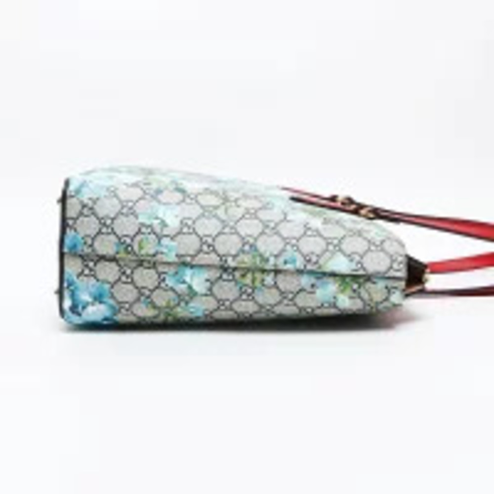 Gucci GG Blooms Red Tote Bag Beige - Picture 5 of 13